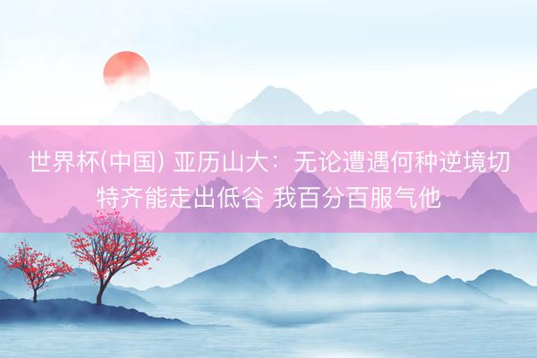 世界杯(中国) 亚历山大:无论遭遇何种逆境切特齐能走出低谷 我百分百服气他